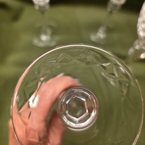 set of 2 Rogaska Crystal Gallia Vintage 9 1/4" Water Goblets Original Owner - Picture 7 of 10